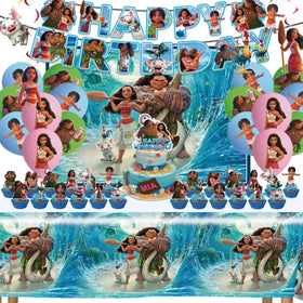 CasaCraze Moana banner and backdrop enhance party vibe and photo moments