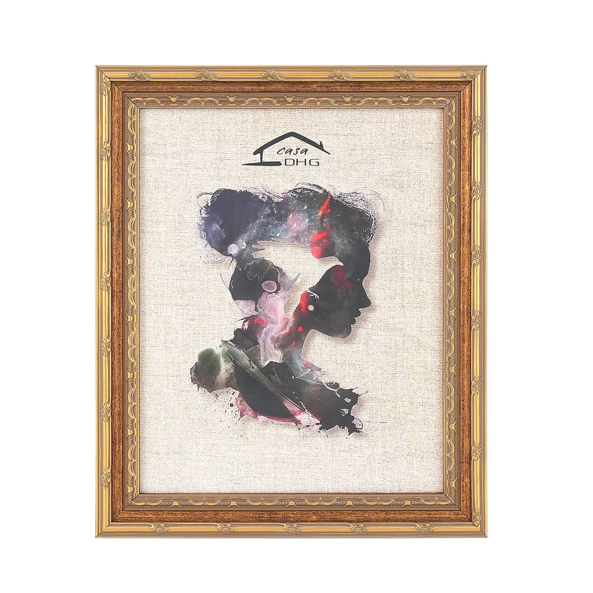CasaDHG 11x14 vintage frame front view, lightweight and elegant display for cherished photos.