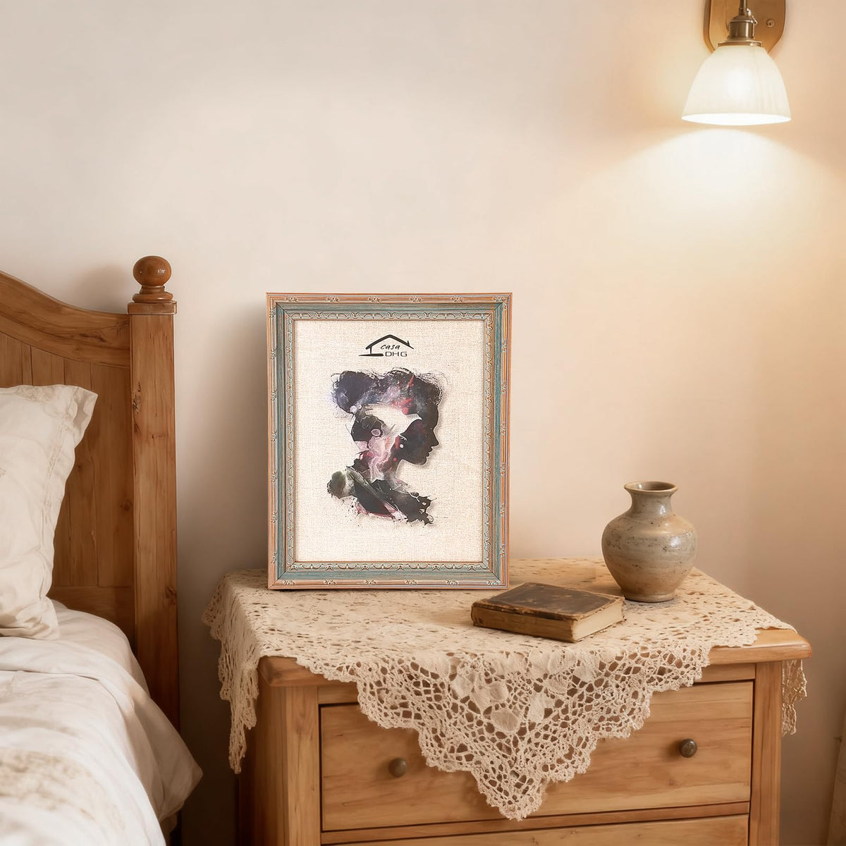 CasaDHG blue 11x14 frame gallery wall idea for decor.