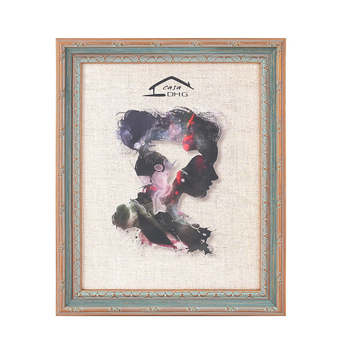 CasaDHG blue 11x14 vintage frame front view for timeless memories.