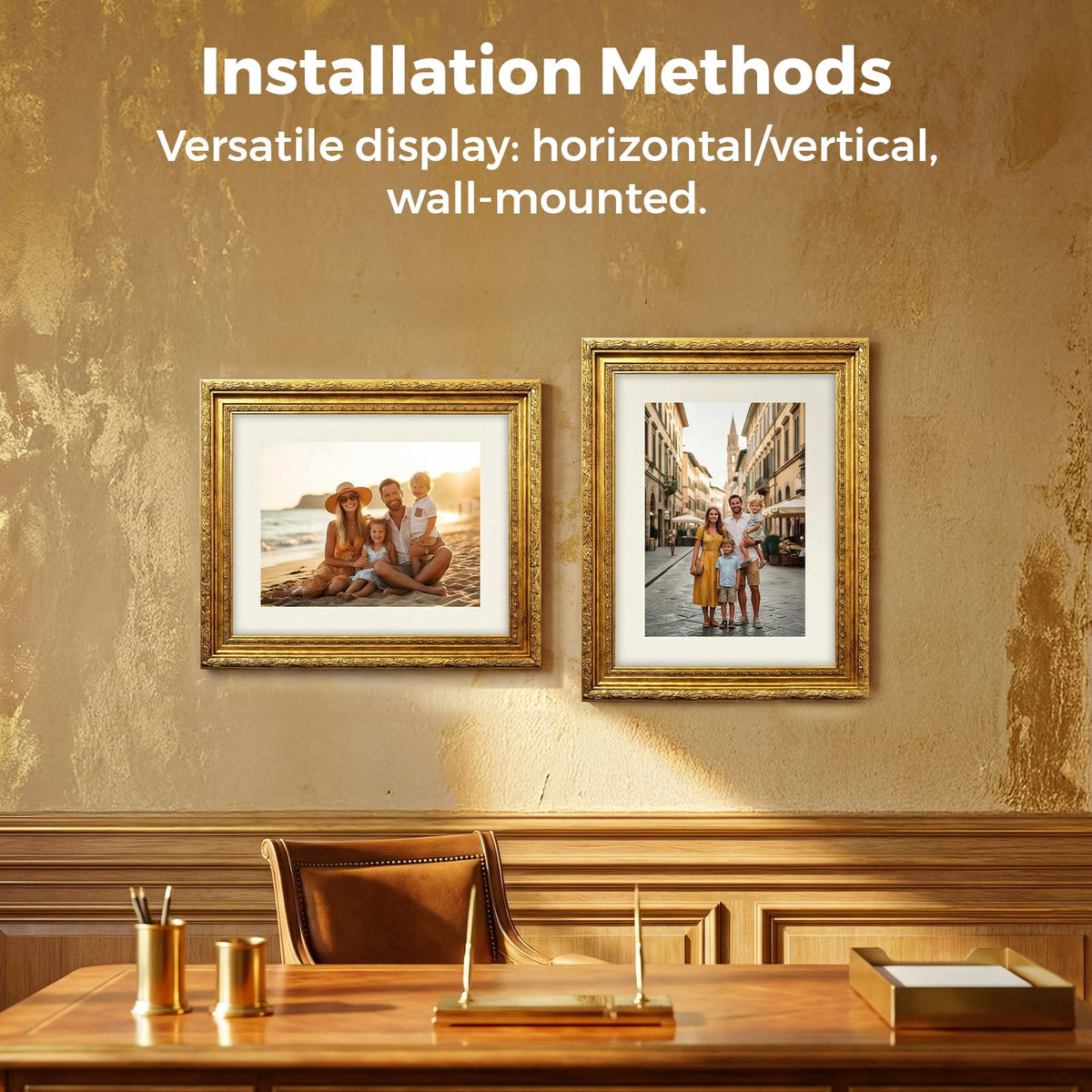 CasaDHG gold baroque detail adds timeless charm to spaces.