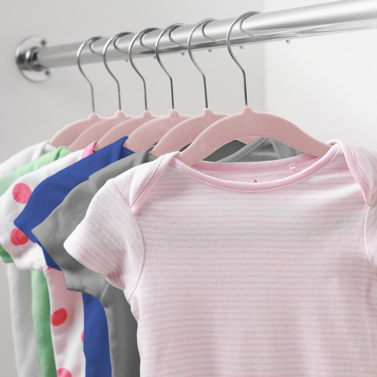 Casafield velvet baby hangers 11in in drawer organizer keep outfits ready.