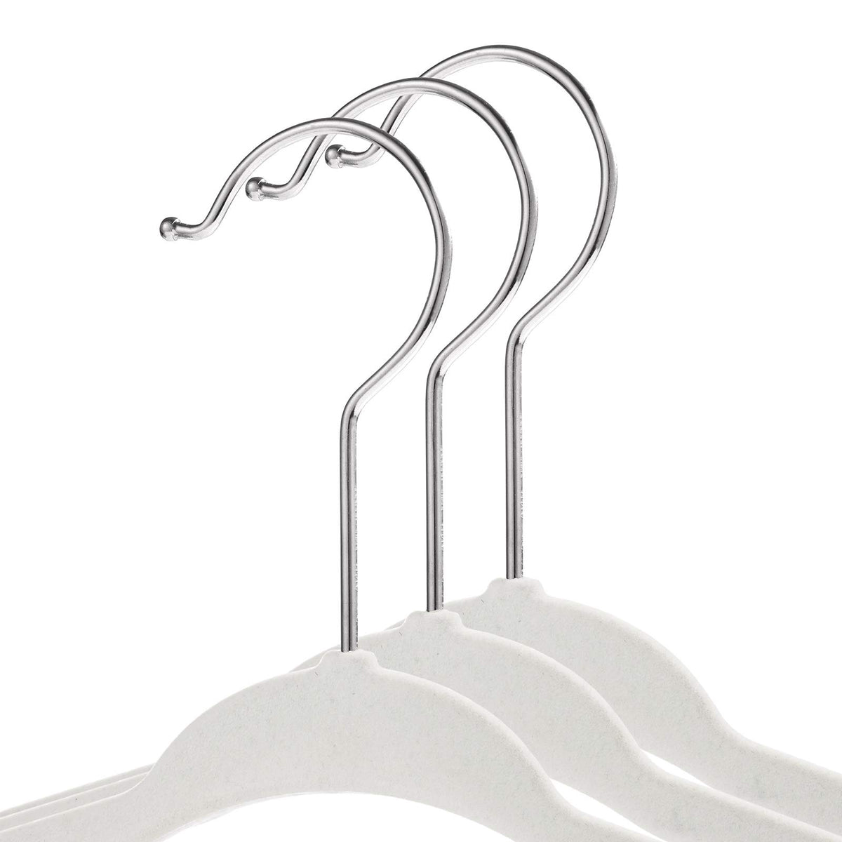Casafield velvet baby hanger with shoulder design to keep tiny garments shaped.