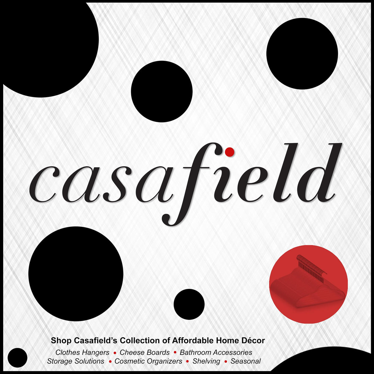Durable yet lightweight Casafield hangers support baby clothes.