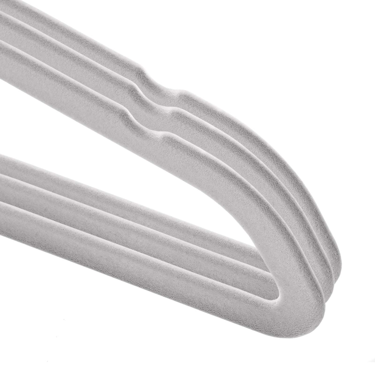 Casafield velvet kid's hangers gray 14inch slim profile fits small closets