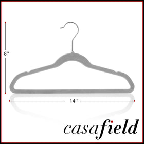 Casafield velvet kid's hangers gray 14inch ideal for daily kids outfits