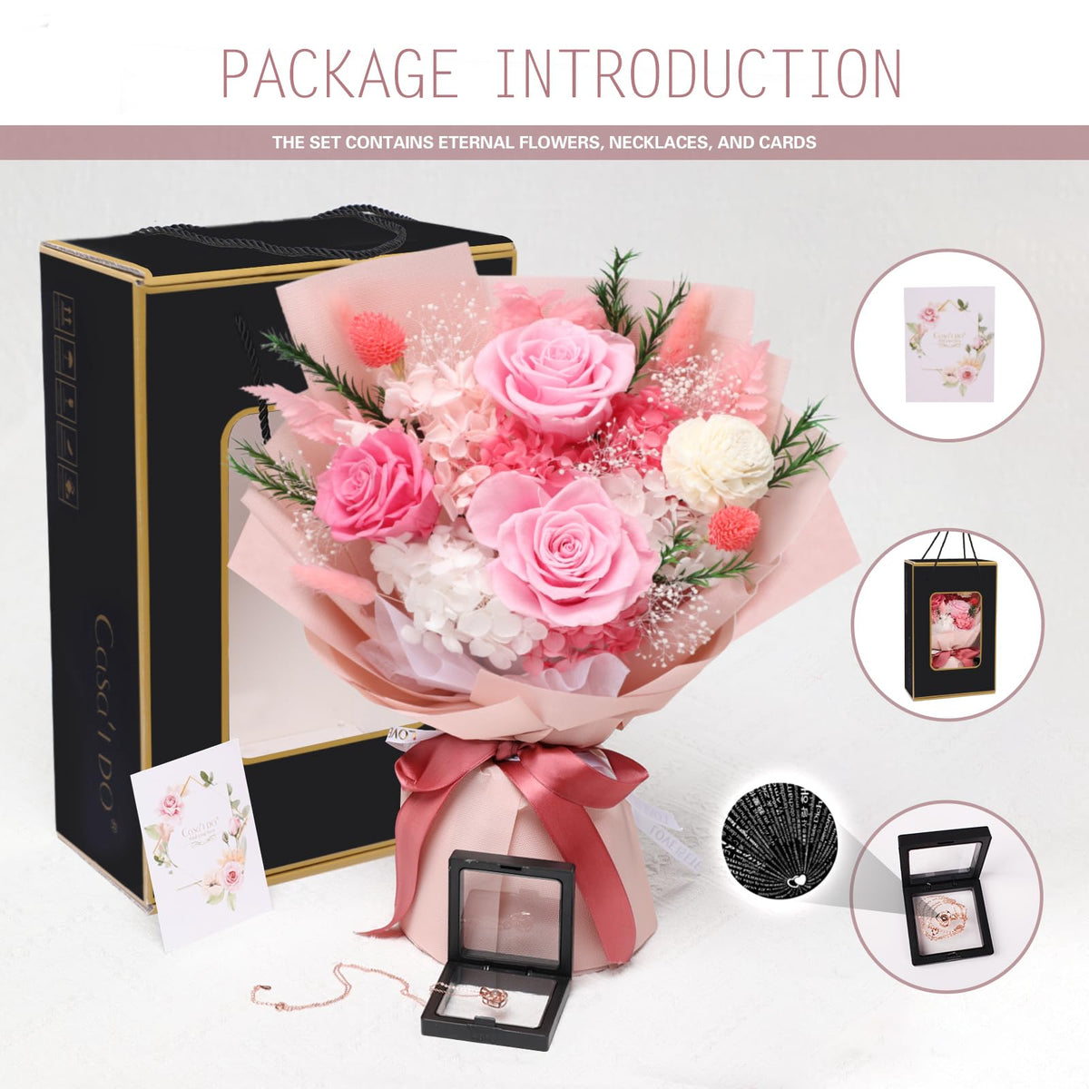Casaido Christmas rose gift combines festive cheer with enduring beauty