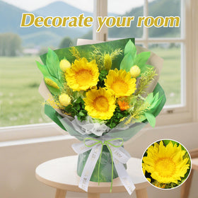 Casaido gift box with sunflower bouquet ready for gifting