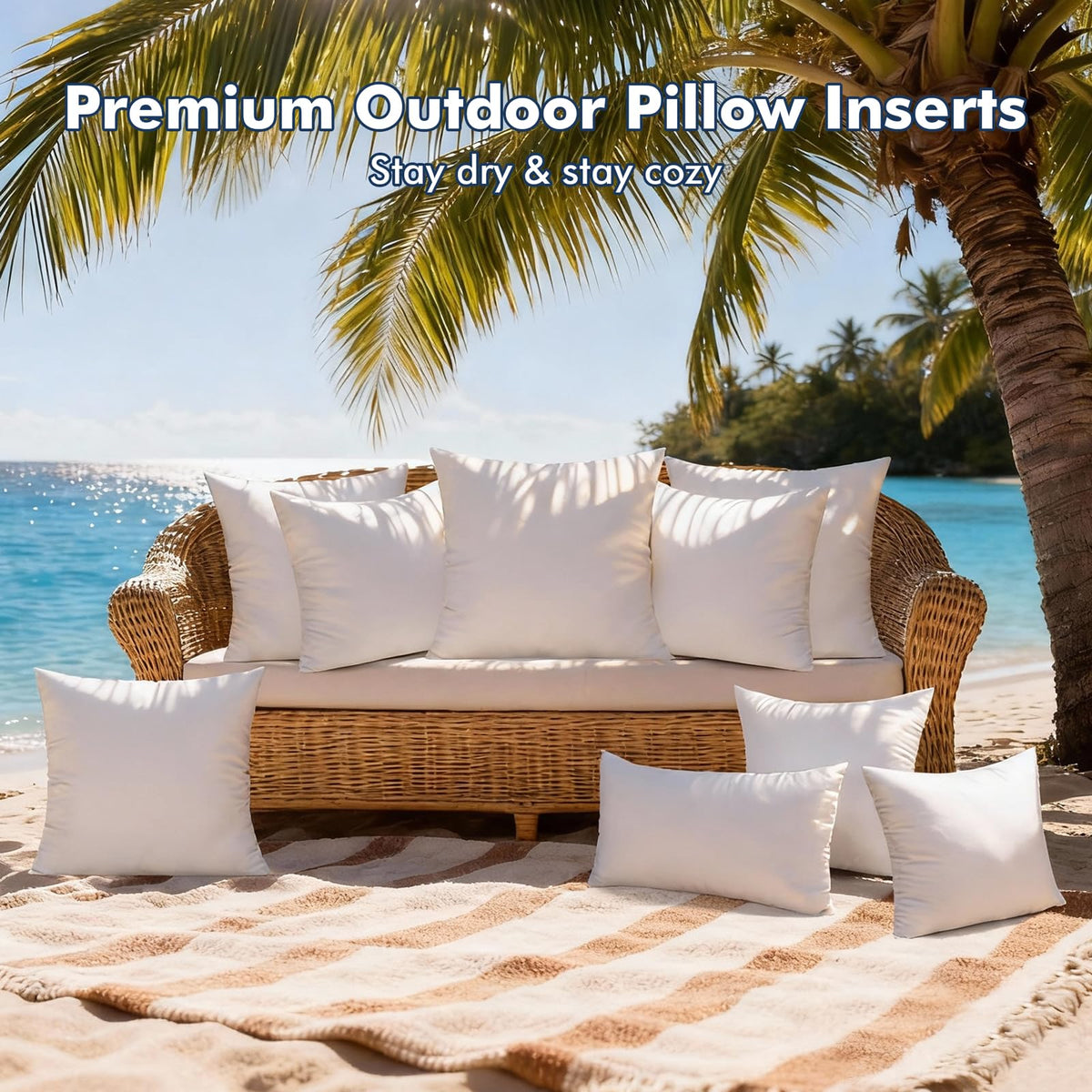 CasaJoy soft fluffy 18x18 insert illustrating comfortable cushioning.