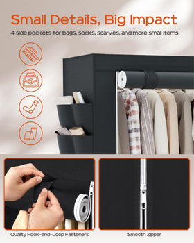 Casamaya closet sturdy steel tubing and fabric construction