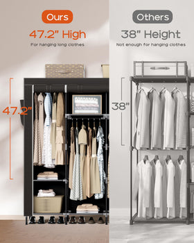 CASAMAYA portable closet shelves provide convenient folding storage for daily wear.