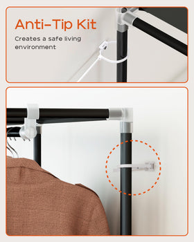 CASAMAYA portable closet sturdy tubing delivers steady support for daily use.