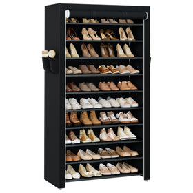 CASAMAYA shoe rack with covers in front view showing large capacity