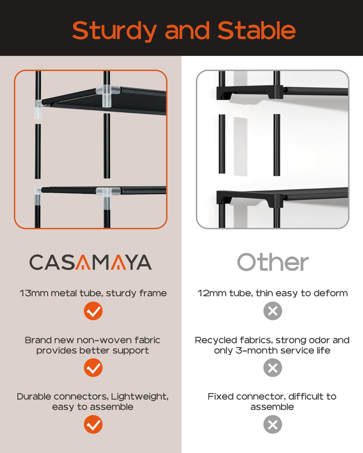 CASAMAYA SRT104B01 easy assembly and disassembly for relocation