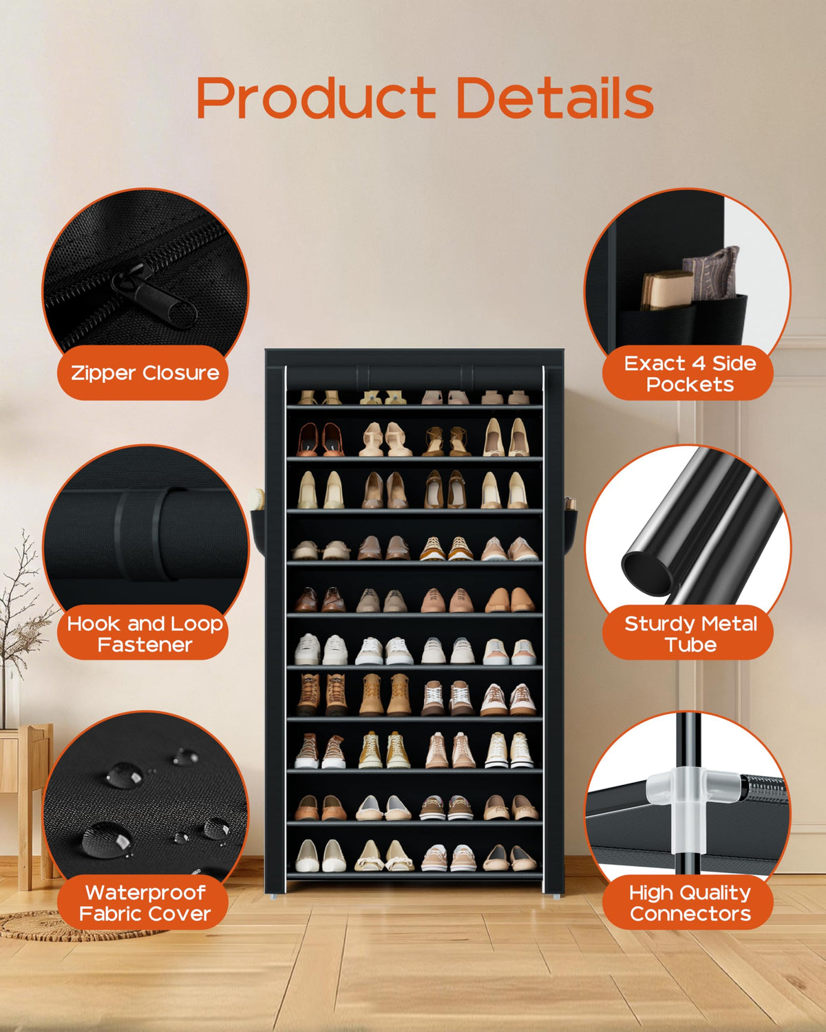 CASAMAYA SRT104B01 ideal for entryway organization and clean floors