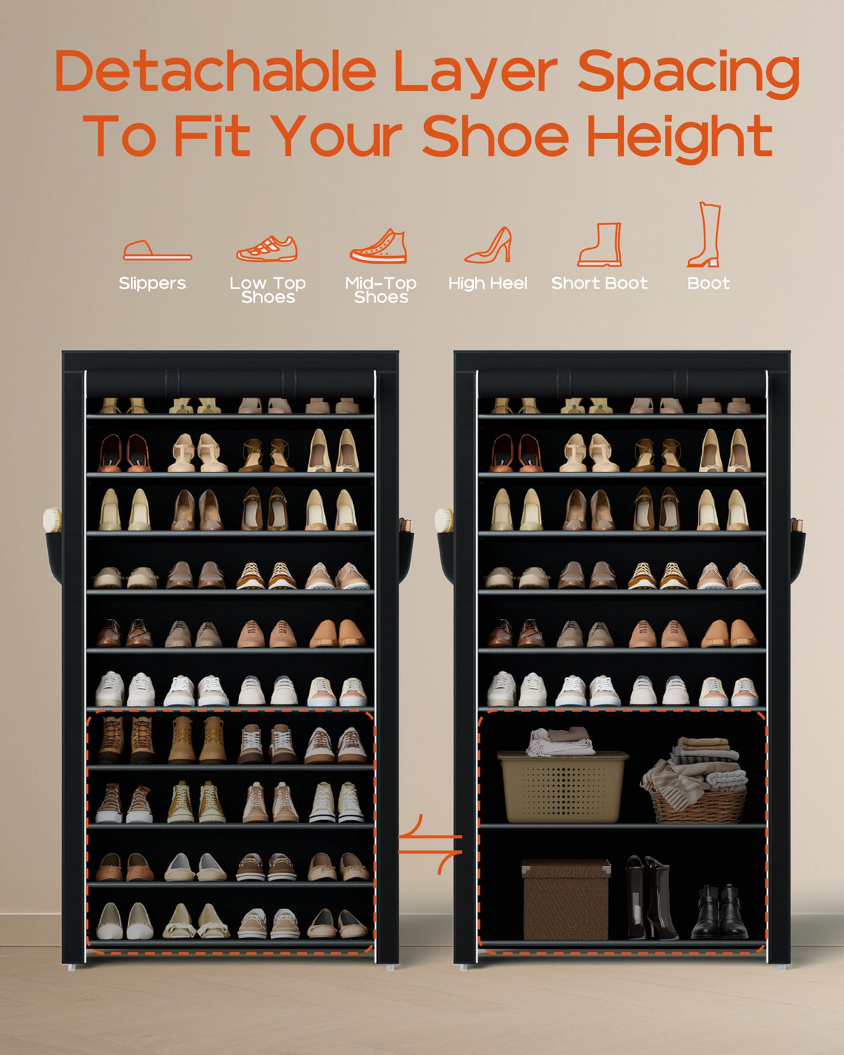 CASAMAYA SRT104B01 ten-tier height suitable for sneakers and more