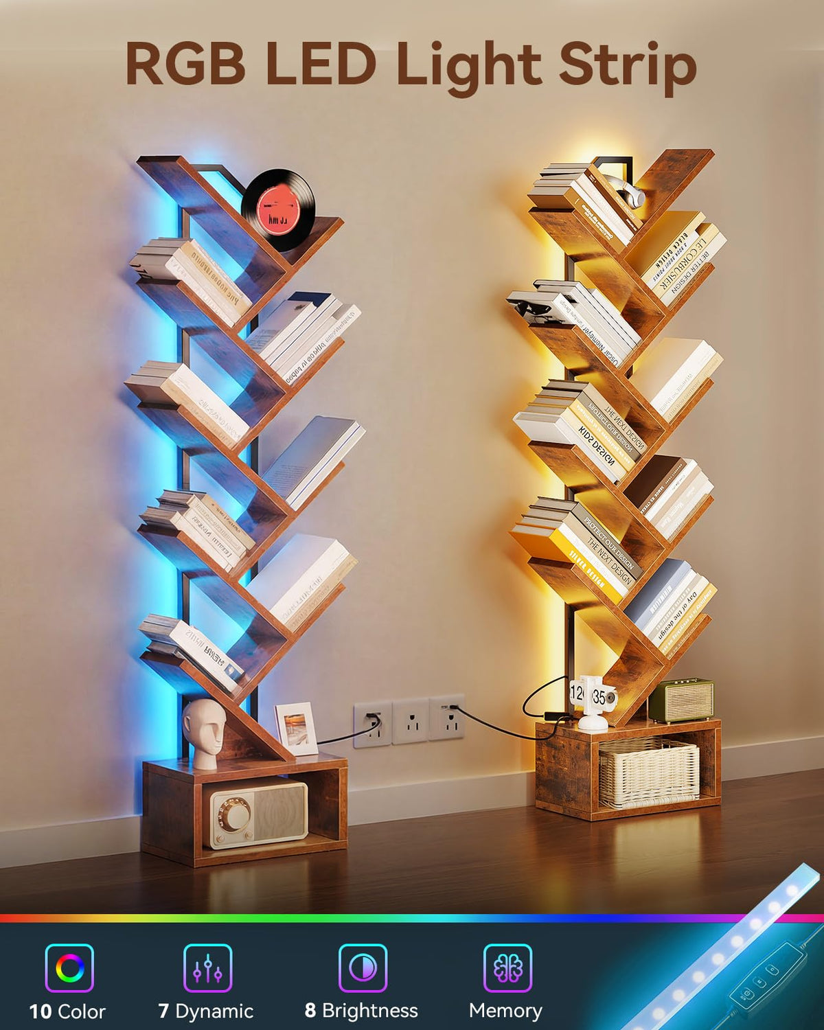 Casaottima tree bookshelf corner design for space saving