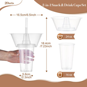 Casarak detachable top bowl design shows food and drink separation.