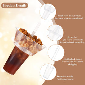 Casarak secure seal helps prevent spills during movie night.