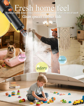 Casavorn steam cleaner for sofas and mattresses, refreshing fabrics with pure steam