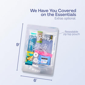 Casey Aileen Hangover Kit individual bags enable personalized guest care for events