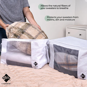 Cashmere Kiwi cedar rings inside providing natural moth protection for wool