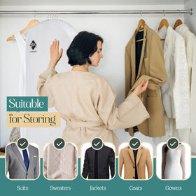 Cashmere Kiwi storage for long dresses and gowns