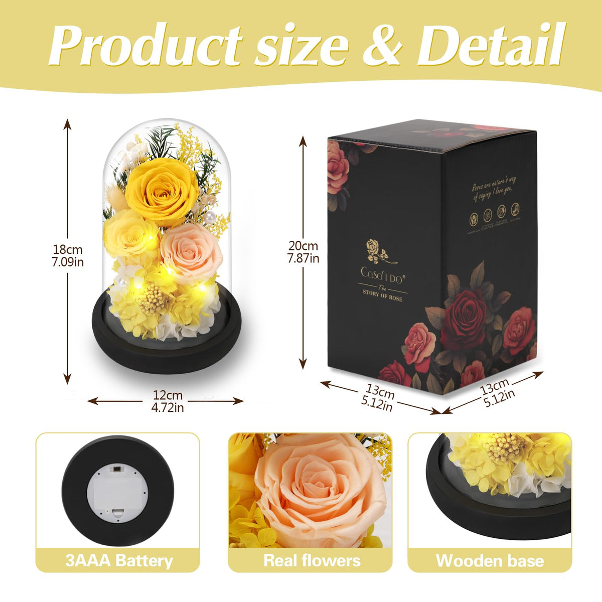 Casaido anniversary rose present ideal for birthdays or just-because moments.