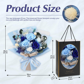 Greeting card included with Casaido preserved bouquet