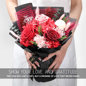 Premium gift box presentation enhances the romantic keepsake