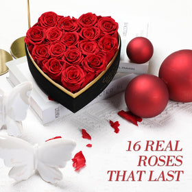 Casaido preserved roses with vivid red color for lasting beauty on special occasions.