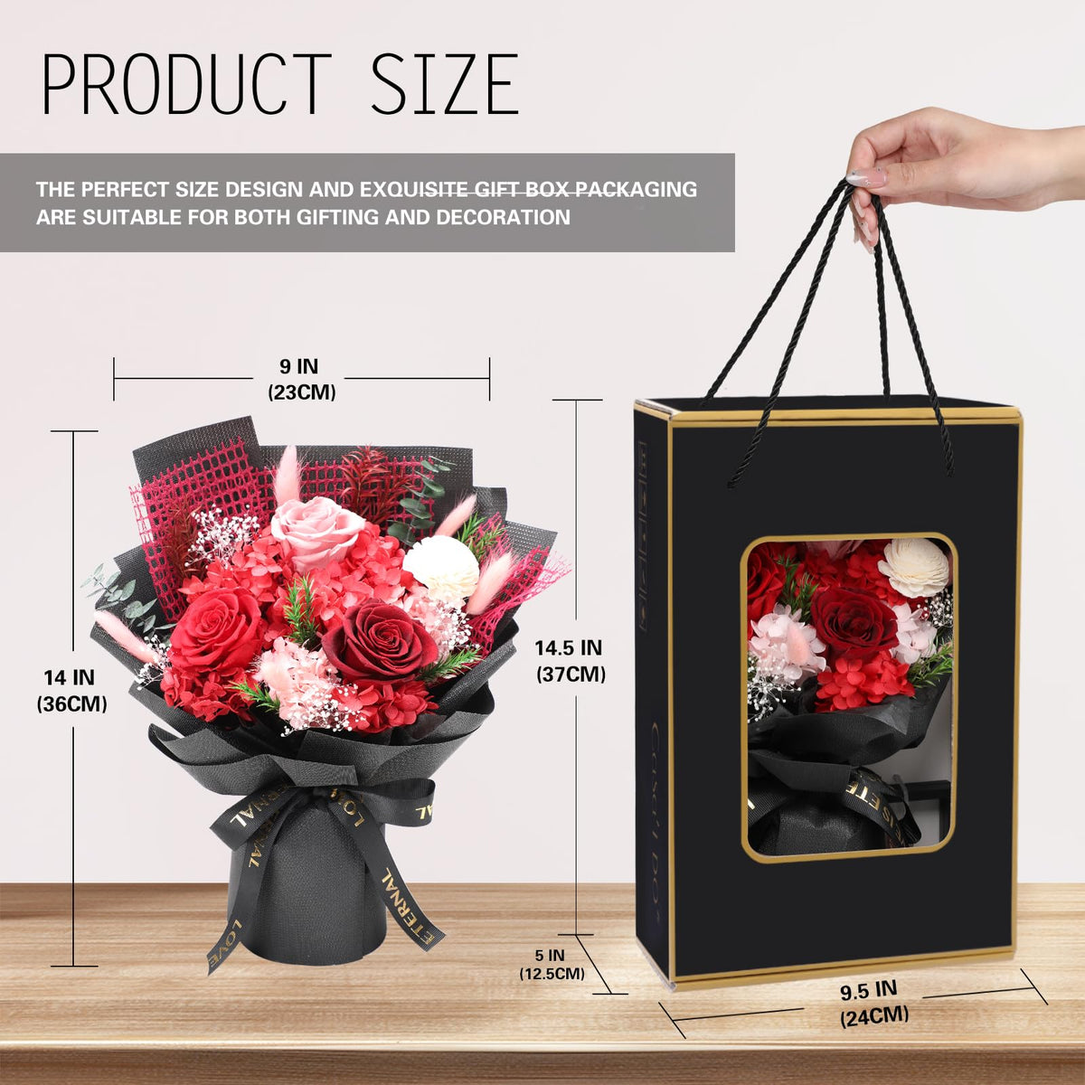 Versatile gift suitable for Valentine’s Day, Mother's Day, anniversaries