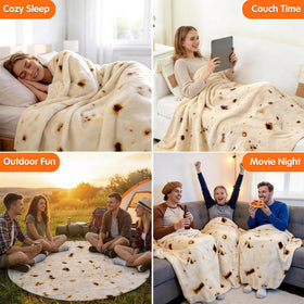 CASOFU Burrito Blanket folded for gift-ready presentation.