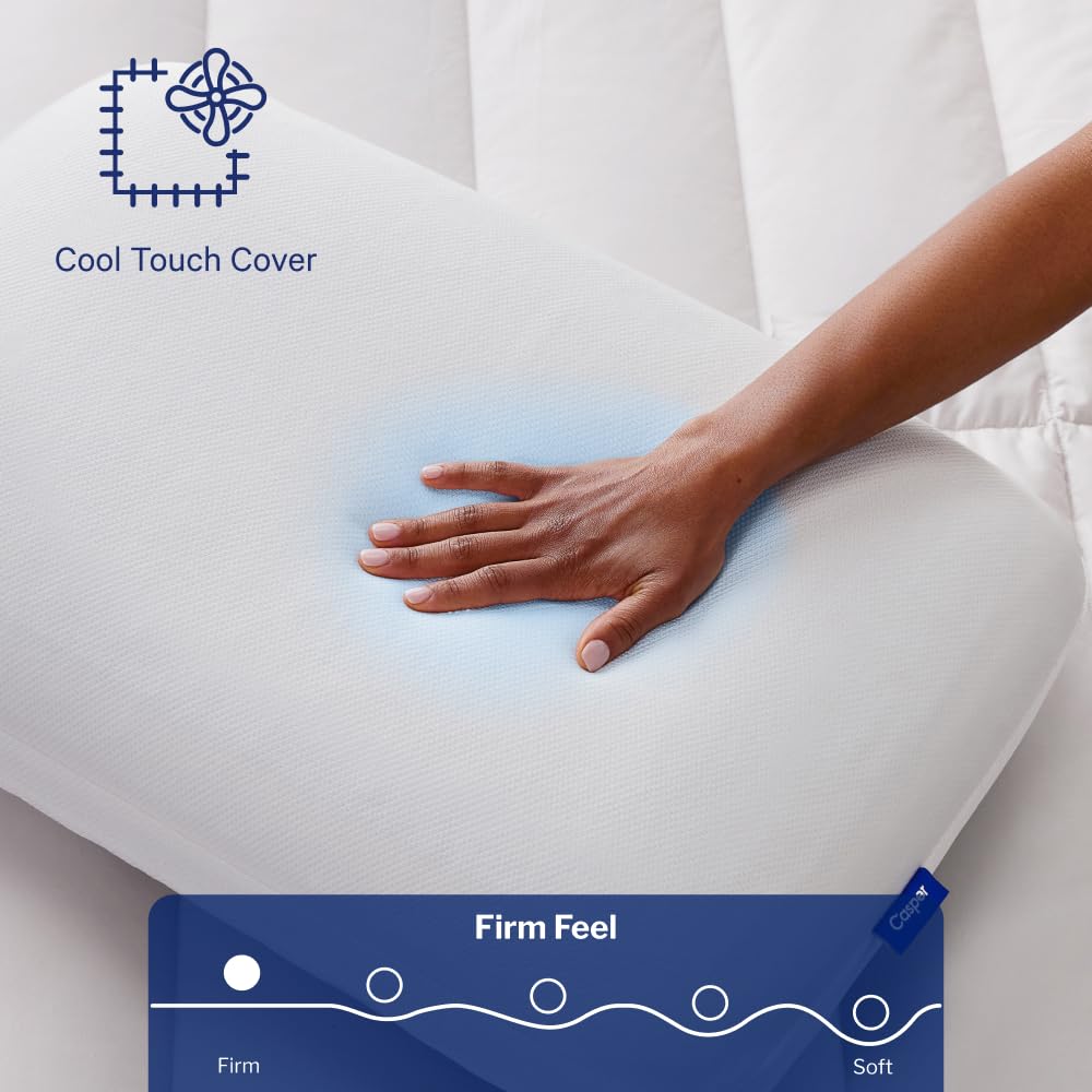 Casper Sleep Essential Cooling Foam Pillow in use for side sleeping comfort and alignment