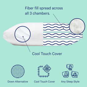 Casper Sleep Essential Pillow cooling cover keeps you cool and fresh