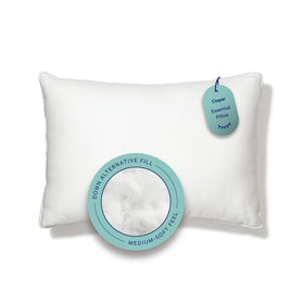 Casper Sleep Essential Pillow 2-pack side view shows balanced support for all sleep positions.