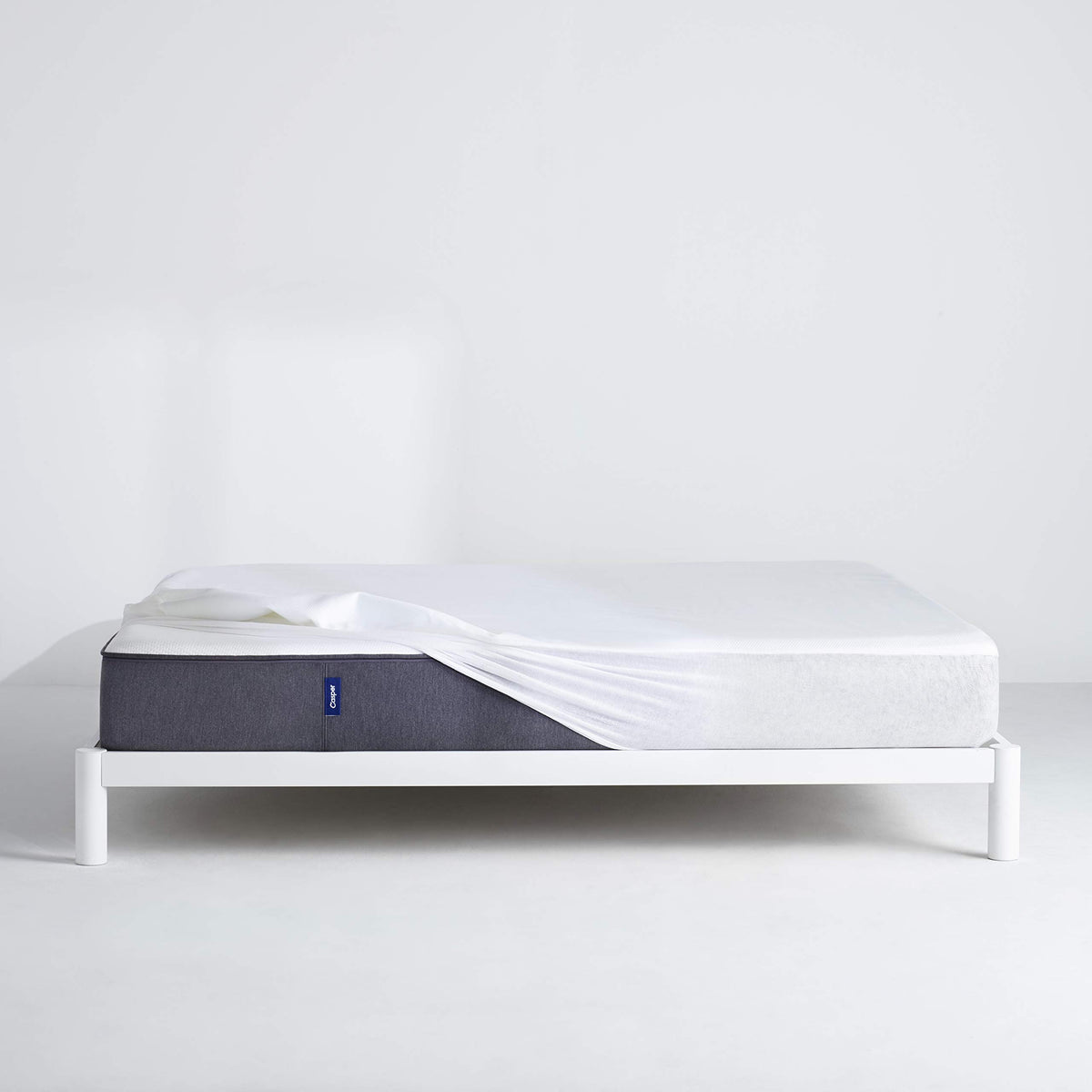 Casper Sleep Waterproof Mattress Protector head-foot labels help align correctly