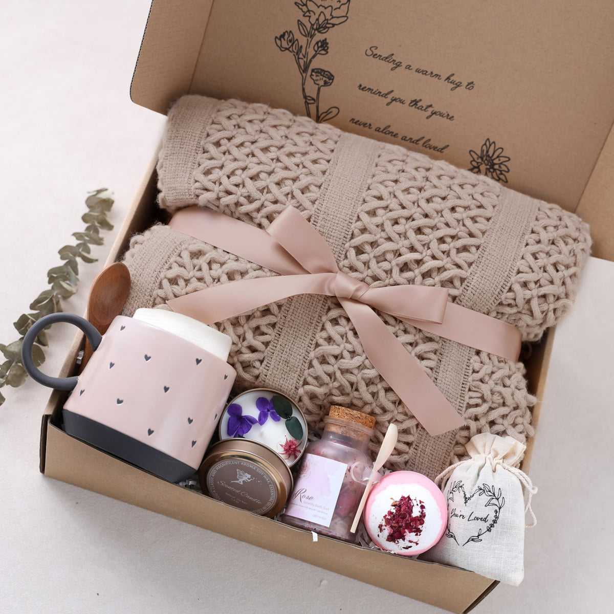 CASTATEO a hug in a box gift box opening ready to brighten someone's day