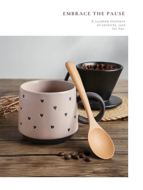CASTATEO rose bath salts with mini wooden scoop for calming baths