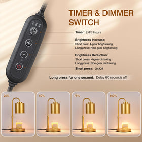 CASTLELIFE Safety wax warmer keeps aroma without flame for peace of mind.