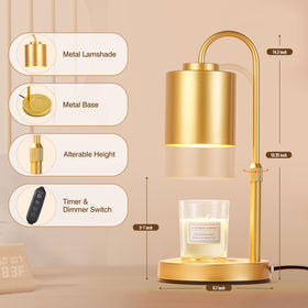 CASTLELIFE Wax Melt Lamp with height-adjustable pole for controlled fragrance release.