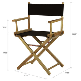Casual Home Chair dimensions show comfortable seat height for adults.
