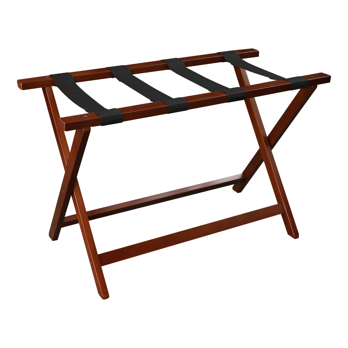 Casual Home extra-wide luggage rack top view with a large 30-inch surface for easy packing.