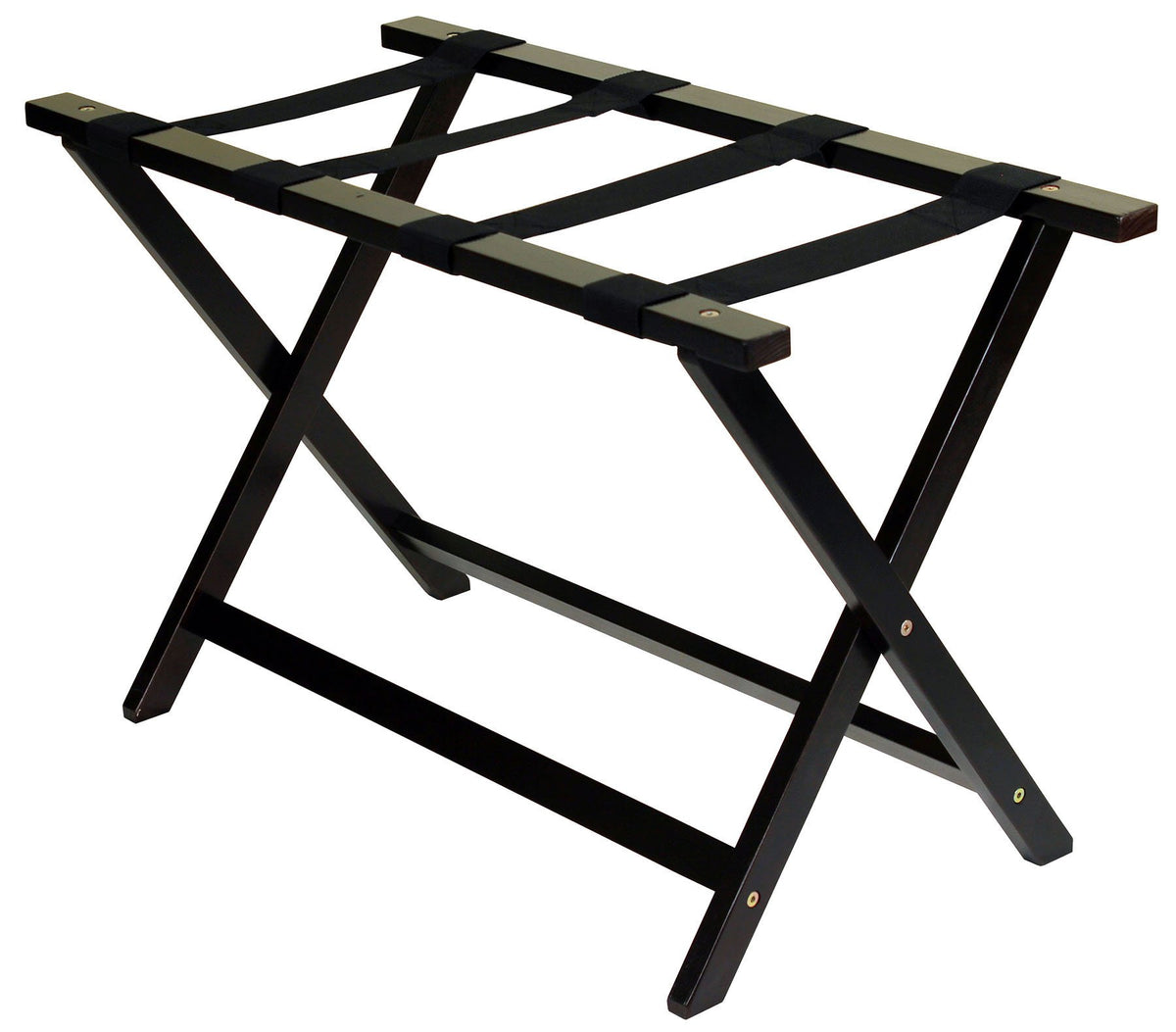 Casual Home heavy duty luggage rack top view with extra-wide 30-inch surface for large luggage