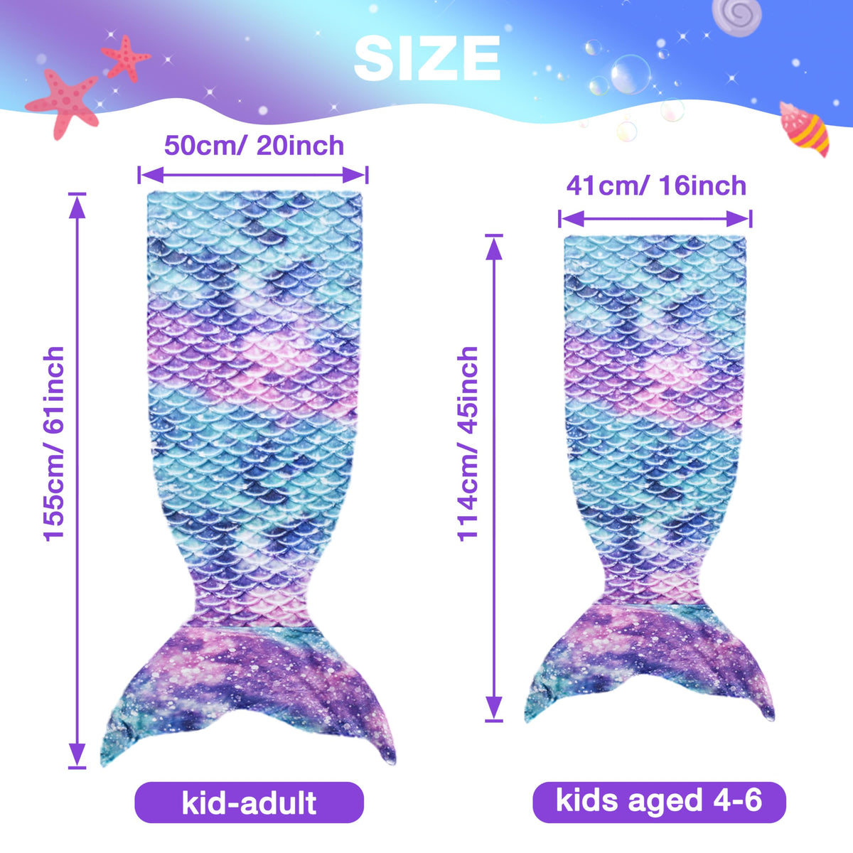 Catalonia mermaid-tail blanket is gift-ready for mermaid-loving kids