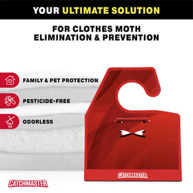 Catchmaster in-drawer storage scene illustrates proactive protection of natural fibers.