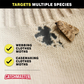 Catchmaster six-pack packaging offers convenient multi-room textile protection.