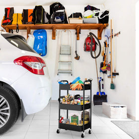 CAXXA cart in kitchen setting demonstrates versatile organization for cookware