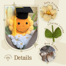 Cayiibe crochet roses and sunflowers showcase diverse color meanings for thoughtful gifting