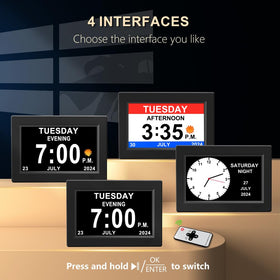 CAZOKASI alarm clock auto-dimming brightness for day and night